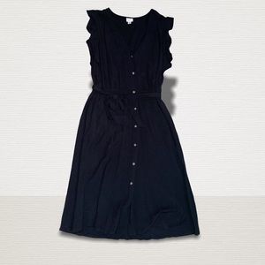 a new day Black Button Front Dress Size Xl